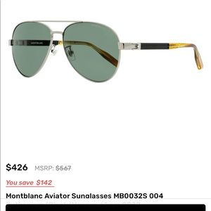 MONTBLANC AVIATOR SUNGLASSES, New
